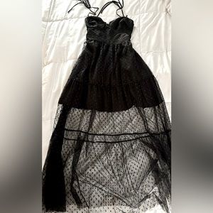 Lulu’s black midi dress, size medium